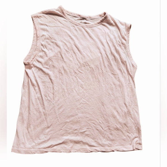 Everlane Pale Pink Sleeveless The Boyfriend Tank Large - Picture 5 of 7